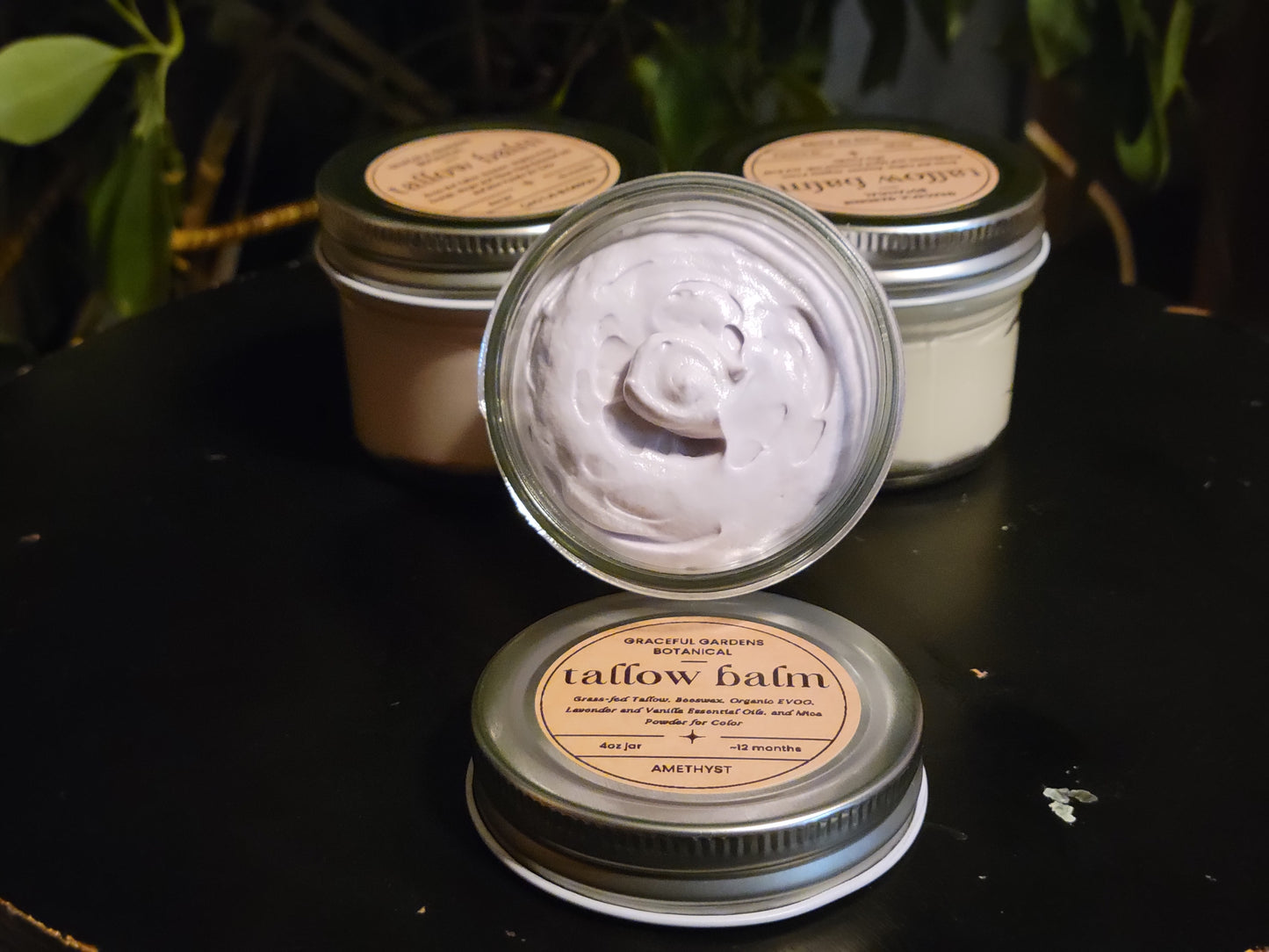 Whipped Tallow Balm - Amethyst (4oz Jar)