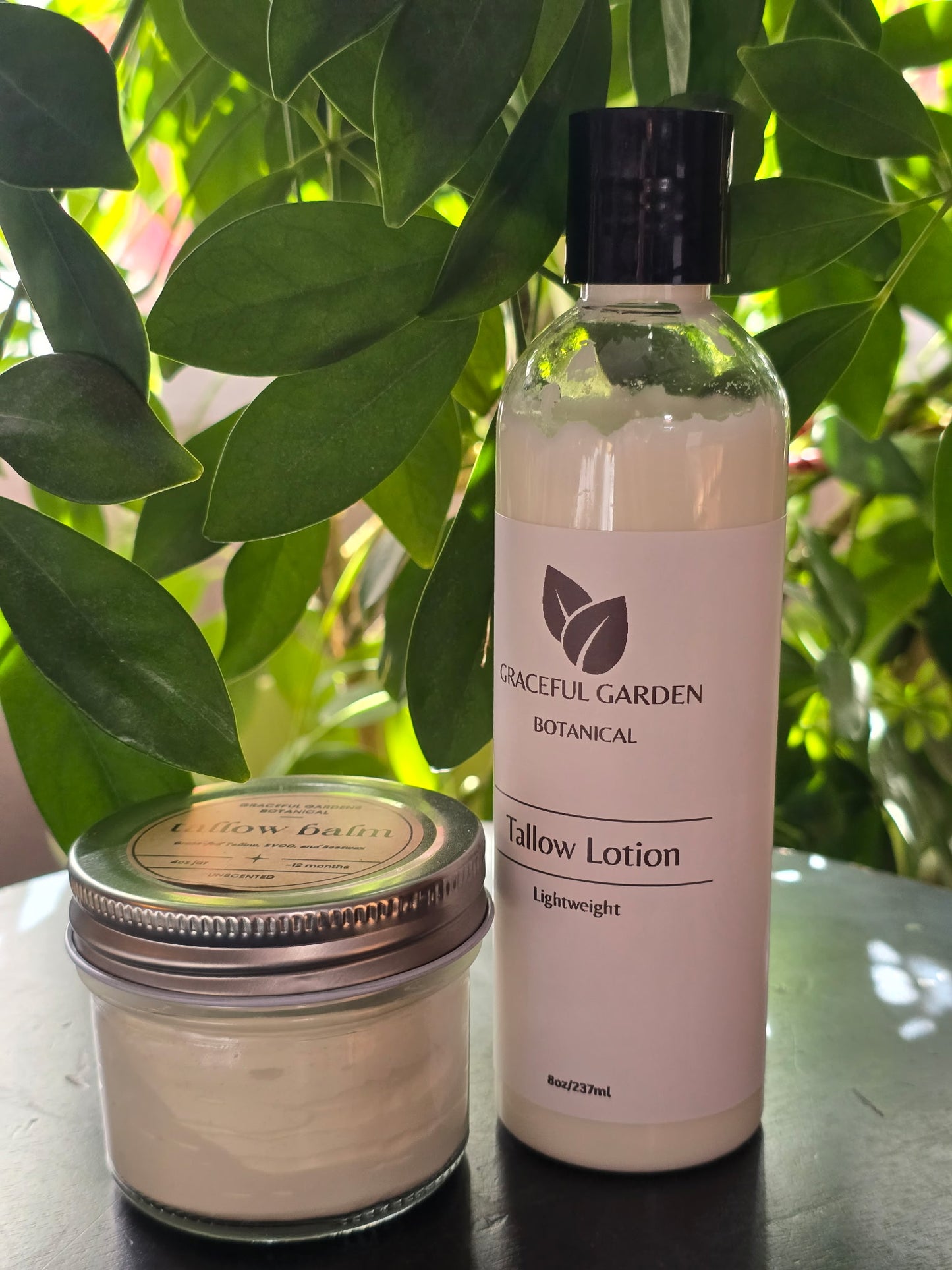 Tallow Lotion and Balm Bundle (Unscented)