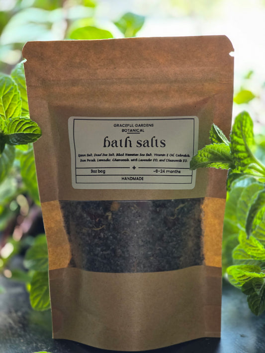 Botanical Mineral Bath Salt (3oz Bag)
