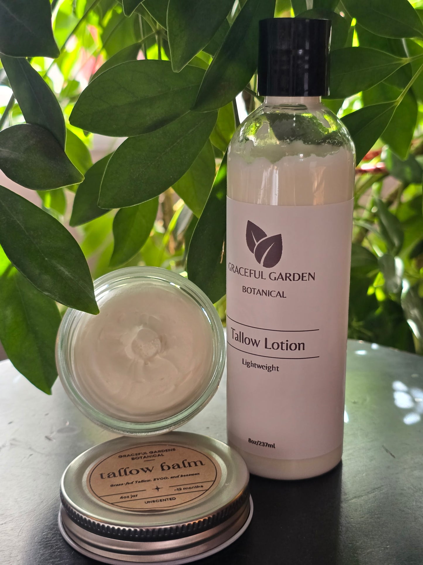 Tallow Lotion and Balm Bundle (Unscented)